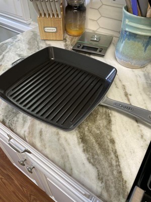 Staub France 12” Square Skillet Grill Pan Cast Iron