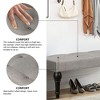 Sapphtopaz Modern Bench Upholstered Ottoman with Button-Tufted Stitch Entryway Bench for Living Room, Bedroom - 4 of 4