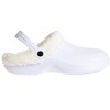 FOAMWALK Women's Comfortable Furry Solid and Bubble Heel Platform Clogs with Faux Fur Lining - Fur Lined Clogs for Women - 2 of 4