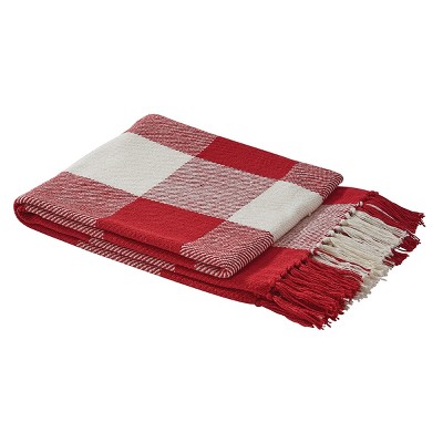 Park Designs Buffalo Check Throw  - Red