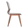 Armen Living,Robin Mid-Century Dining Chair in Walnut Finish and Gray Fabric - Set of 2 - 4 of 4