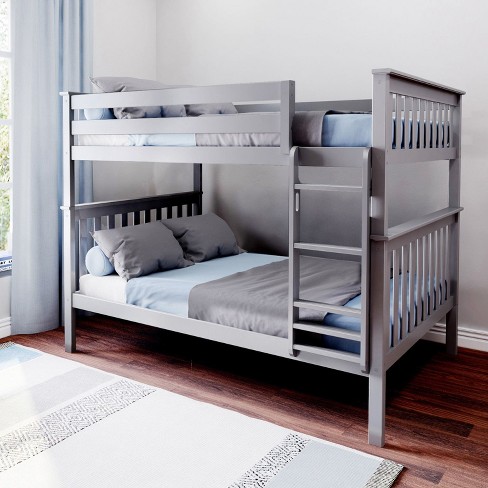 Max & Lily Full Over Full Bunk Bed, Grey : Target