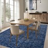 Solid Texture Area Rugs Washable Modern Accent Carpet with Non-Slip Backing - 2 of 4