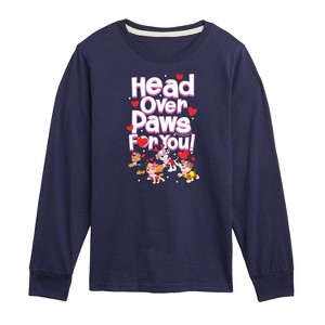 Boys' - Paw Patrol - Head Over Paws For You Long Sleeve Graphic T-Shirt - 1 of 4