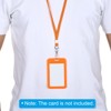 Unique Bargains Polyester Wear-resistant Lightweight ID Card Neck Lanyards with Hook 25 Pcs - 4 of 4