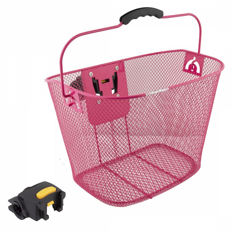 Sunlite QR Mesh Basket Pink Steel Mesh 13.75x10.25x10.25`, 1 of 3