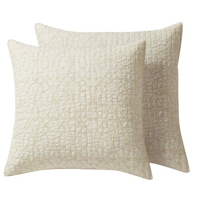Beckett Cream Euro Sham Set of 2 - Levtex Home