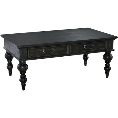 Hekman 12201AG Rect Coffee Table/drawers Aged Black.