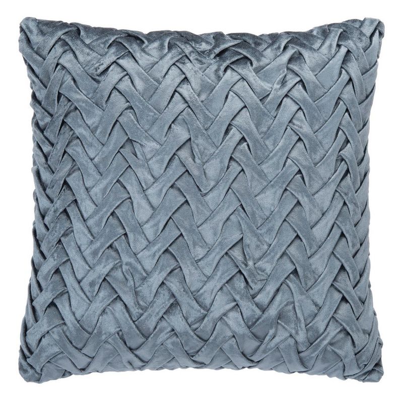 Nory Pillow - Dusty Grey Blue - 18" x 18" - Safavieh ., 1 of 5