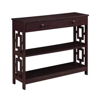 Town Square 1 Drawer Console Table with Shelves - Breighton Home