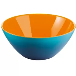Guzzini My Fusion Blue and Orange 1.2 Quart Bowl