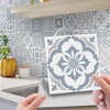 24pcs 4x4 in PVC Colorful Wall Stickers Waterproof Self-Adhesive Vinyl Tile Stickers Home Kitchen Bathroom Wall Decals Beautify Decoration, ET244 - 3 of 4
