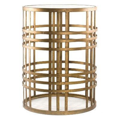 Woven Brass Side Table Brass - FirsTime