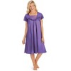 Collections Etc Lace Inset Tricot Nightgown - Elegant Sleepwear - 3 of 4