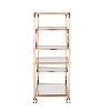 Maylynn Art Deco Mirrored Bar Cart - HZ2056 - Gold - SEI - 4 of 4