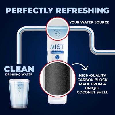 Mist GSWF White Carbon Refrigerator Water Filter 3-Pack