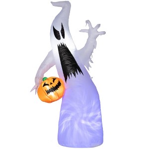 NAYSAYE Party Decoration and Accessories Inflatable Halloween Figure with Pumpkin for Outdoor Use, White, 25.5"*70.8"*2.4" - 1 of 4