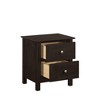 New Classic Furniture,Zodiac 2 Drawer Nightstand-Merlot - 4 of 4