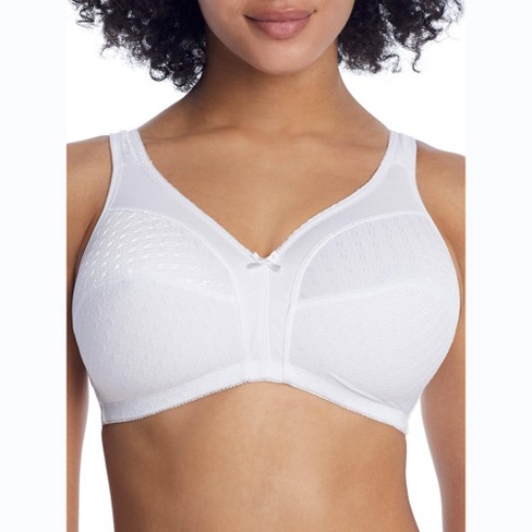 Dominique Women's Marcelle Cotton Wire-free Comfort Bra - 5360 36b White :  Target