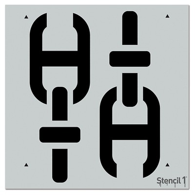 Stencil1 Nautical Chain Repeating - Wall Stencil 11" x 11"