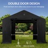 Best Choice Products 10x8ft Outdoor Fabric Storage Shed, Steel Frame, Dual Zipper Doors, Window - 4 of 4