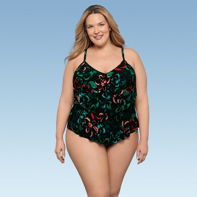 Aqua Green, Women's Triple Tier Tankini