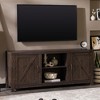 NicBex Farmhouse Barn Door TV Stand Modern Media Console with 3-Shelf for TVs up to 65" for Living Room - 2 of 4