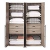 Manhattan Comfort Set of 2 Lee 2 Door and 2 Drawer Wardrobe Closets - 4 of 4