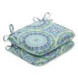 Outdoor/Indoor Delancey Rounded Corners Seat Cushion Set of 2 - Pillow Perfect