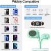 HTUTWOO Charging Station, Magnetic Wireless Charger, 5 in 1 Fast Mag-Safe Wireless Charger Stand for iPhone, Apple Watch and Airpods - 3 of 4