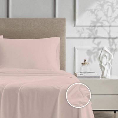 Blush Queen Cotton Percale Sheet Set for Kids