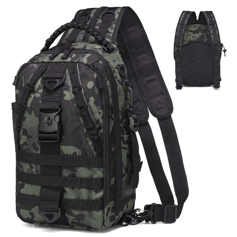 Unique Bargains Waterproof Sling or Backpack Style Fishing Tackle Backpack Camouflage
