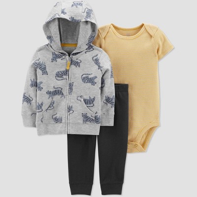 Image of Carter's Just One You® Baby Boys' Tiger Top & Bottom Set - Heather Gold 24M