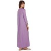 Memoi Women's Modest Lace Cuff and Shoulder Accent Ankle Length Nightgown - 3 of 4