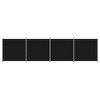 vidaXL 4-Panel Room Divider Black 274.8"x70.9" Fabric - 3 of 4