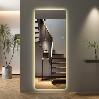 Runesay Silver 65x22in Full length Mirror Wall Hanging Type Suitable for Bedrooms