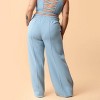 Blogilates Women's Travel Trouser High-Rise Wide Leg Sweatpants - 2 of 4