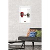 Trends International Marvel Deadpool & Wolverine - Mask and Claws One Sheet Framed Wall Poster Prints - image 2 of 4