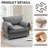 NicBex Modern Swivel Accent Chair Oversized Armchair Comfy Chair Single Sofa Chair Lounge Chair for Living Room, Reading Room - 4 of 4