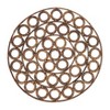 Saro Lifestyle Rustic Rattan Loop Placemat (Set of 4), Brown, 15"x15" - 2 of 4