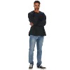 U.S. Apparel Men's & Women's Oversized Crew Neck Cozy Sweatshirt | Black - 3 of 4
