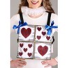 HalloweenCostumes.com    White Rabbit Costume Accessory Kit for Adults and Kids, White/Blue/Red - 3 of 4