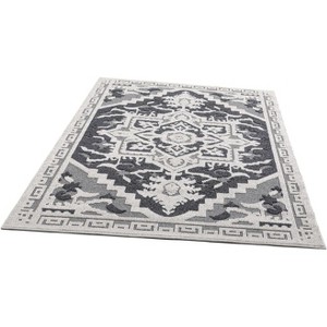 Washable Runner Rug Non Slip Vintage Floral Medallion Distressed Low Pile Carpet for Kitchen Laundry Entryway - 1 of 4