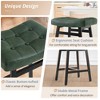 Arceso Counter Height Bar Stools Set, Barstools with Thick Faux Leather Saddle Seat & Heavy Duty Metal Legs,24Inch Kitchen Counter Stools - 3 of 4