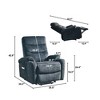 NicBex Linen Lift Recliner Chair for Elderly,Massage Chairs with 8-Point Massage and Lumbar Heating,Modern Reclining Chairs for Living Room - 3 of 4