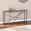 Arendal Faux Stone Skinny Console Table - CM1654 - Grey - SEI - 2 of 4