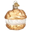 Old World Christmas Glass Blown Ornament for Christmas Tree, Cream Puff - 2 of 3