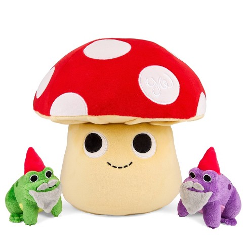 Neca Interactive Mushroom With Frog Gnomes By Kidrobot 13 Plush : Target