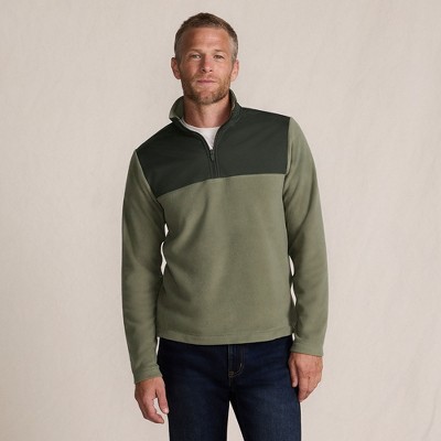 Lands' End Men's Anyweather Fleece Quarter Zip Pullover