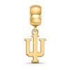 Black Bow Jewelry 14k Yellow Gold Plated Sterling Silver Indiana Hoosiers NCAA Bead Charm - 2 of 4